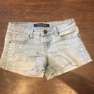 Denim shorts